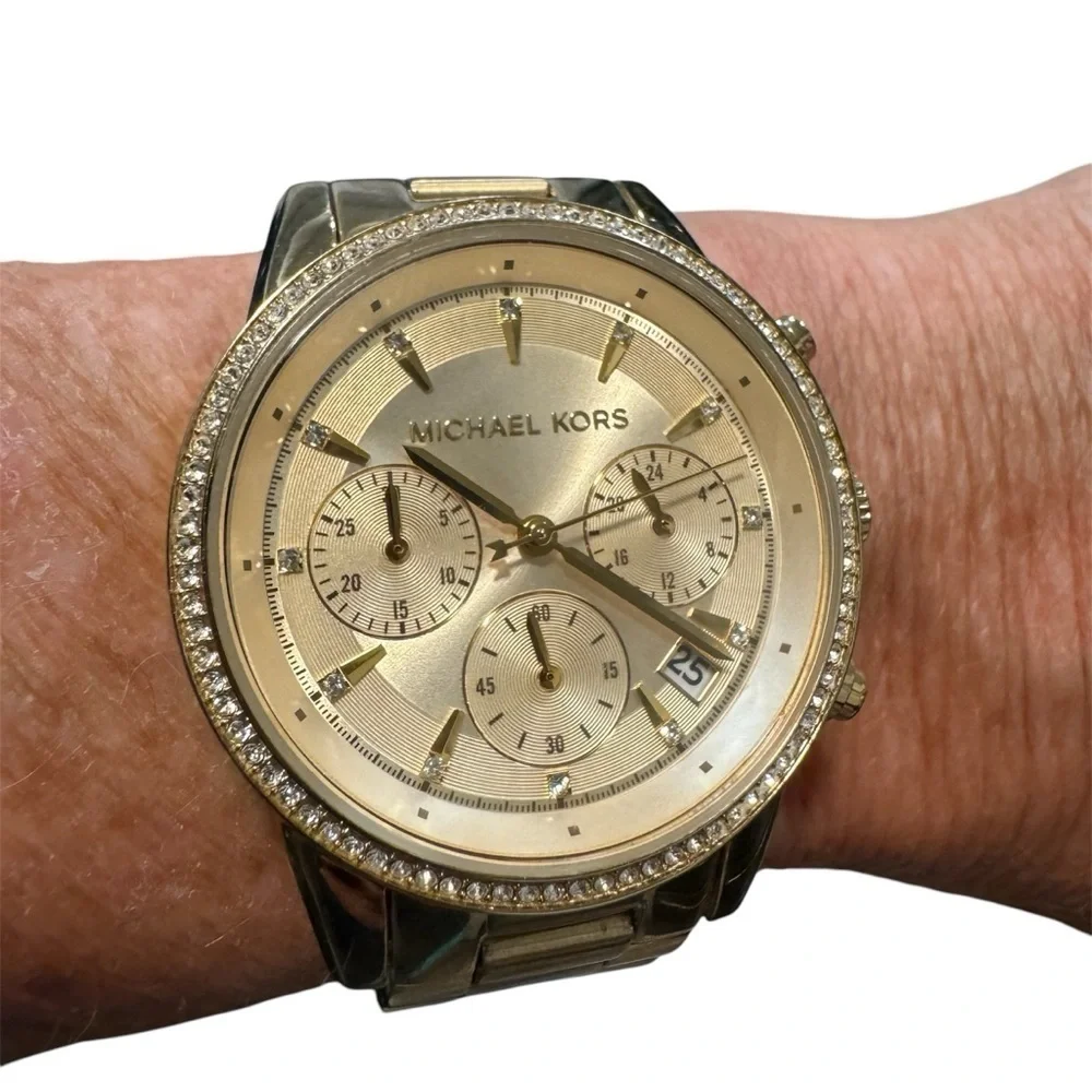 Michael Kors | Accessories | Michael Kors Gold Watch Diamond  display picture 1